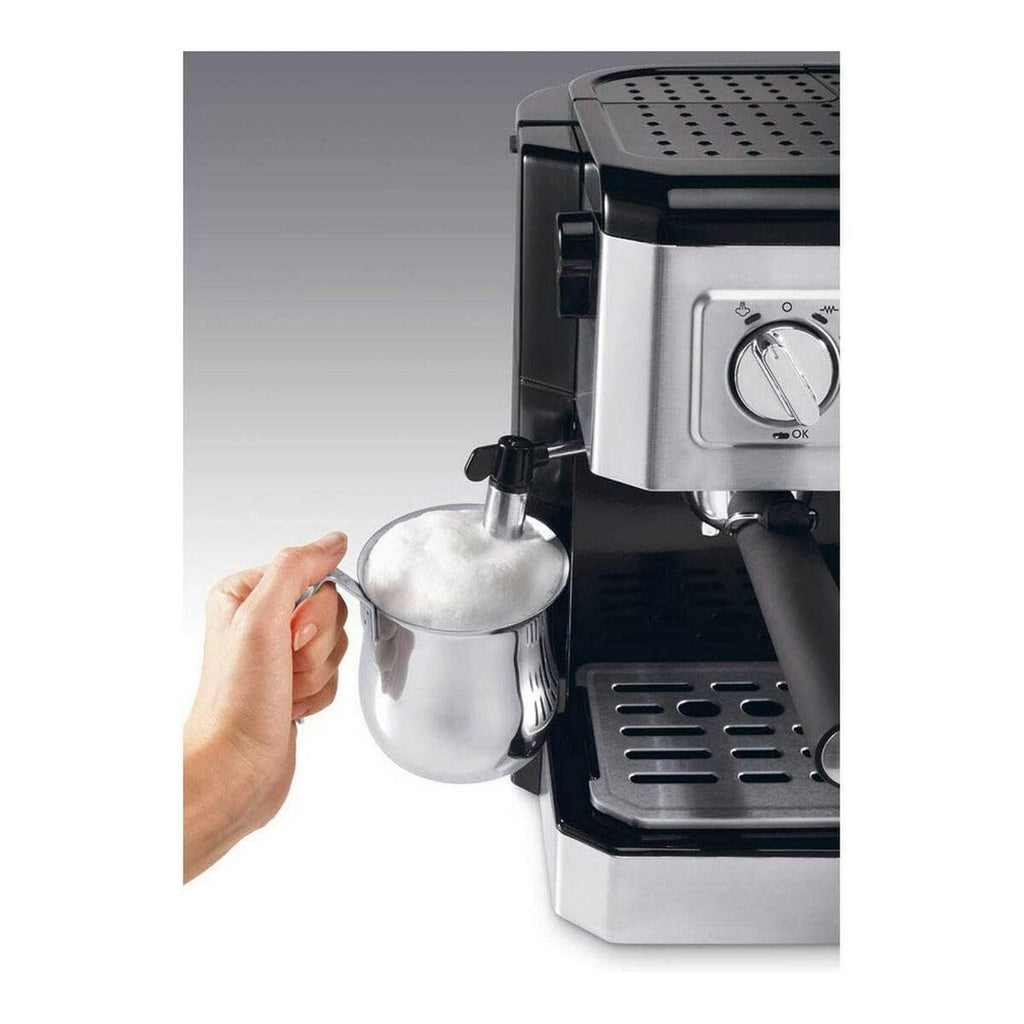 De'Longhi BCO421.S Machine à café 2-en-1, Noir, Métallique