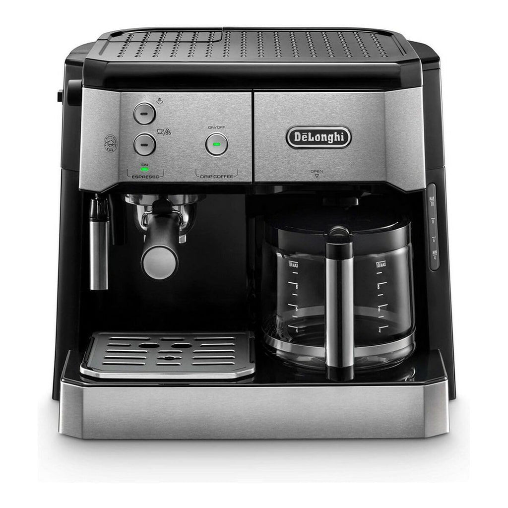 De'Longhi BCO421.S Machine à café 2-en-1, Noir, Métallique