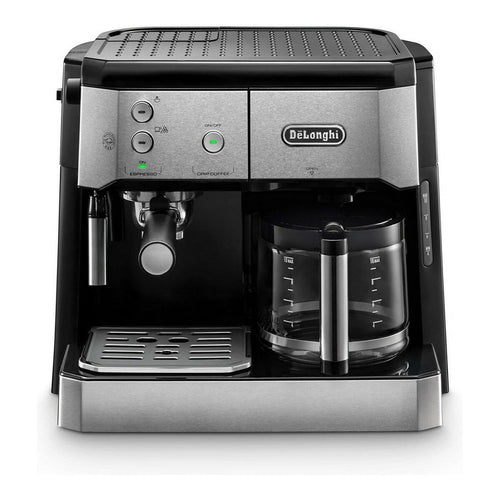 De'Longhi BCO421.S Machine à café 2-en-1, Noir, Métallique