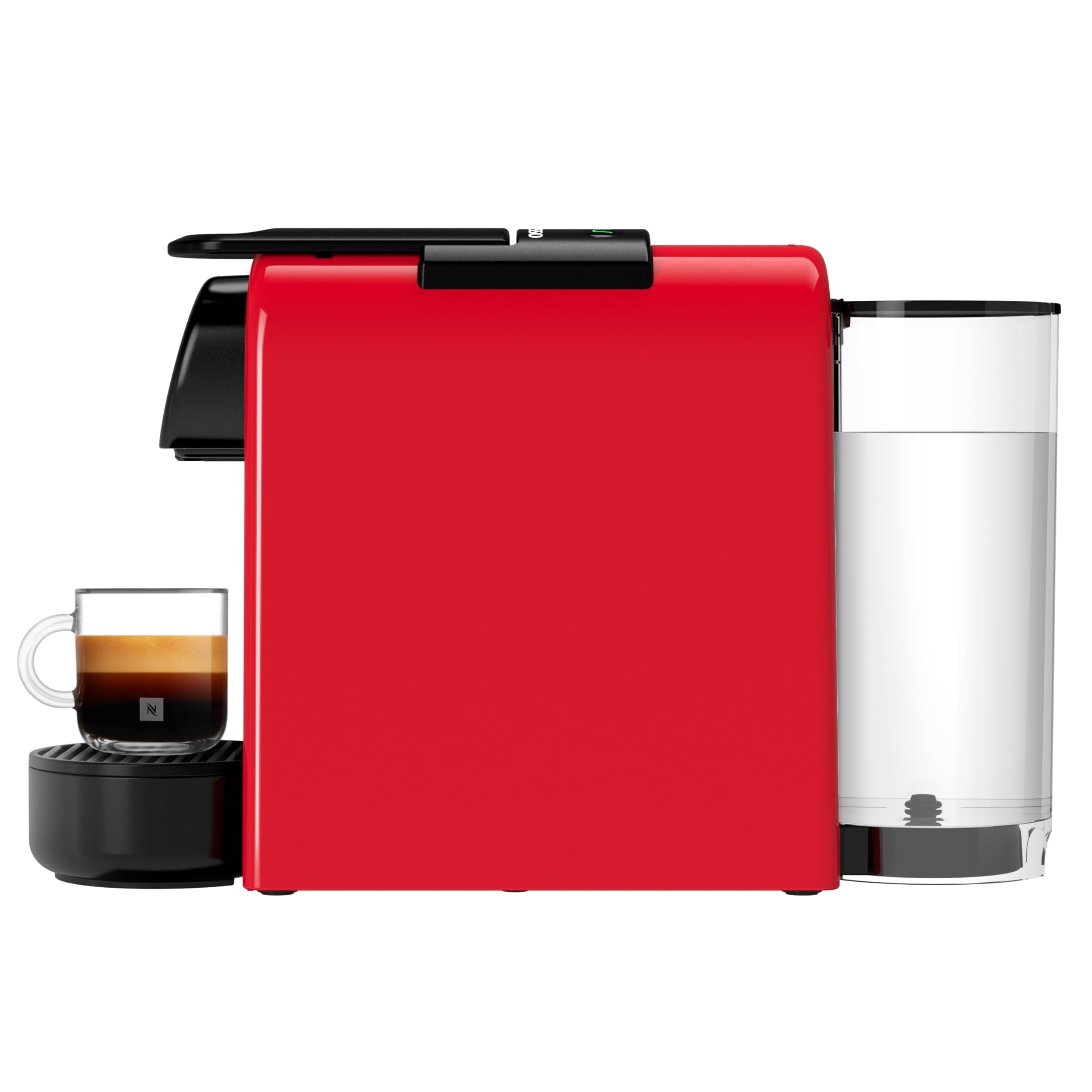 Machine à Café Essenza Mini Rouge Rubis, 19 Bars + Kit de Bienvenue, Design Compact, Expresso et Lungo, Arrêt Automatique, Rouge