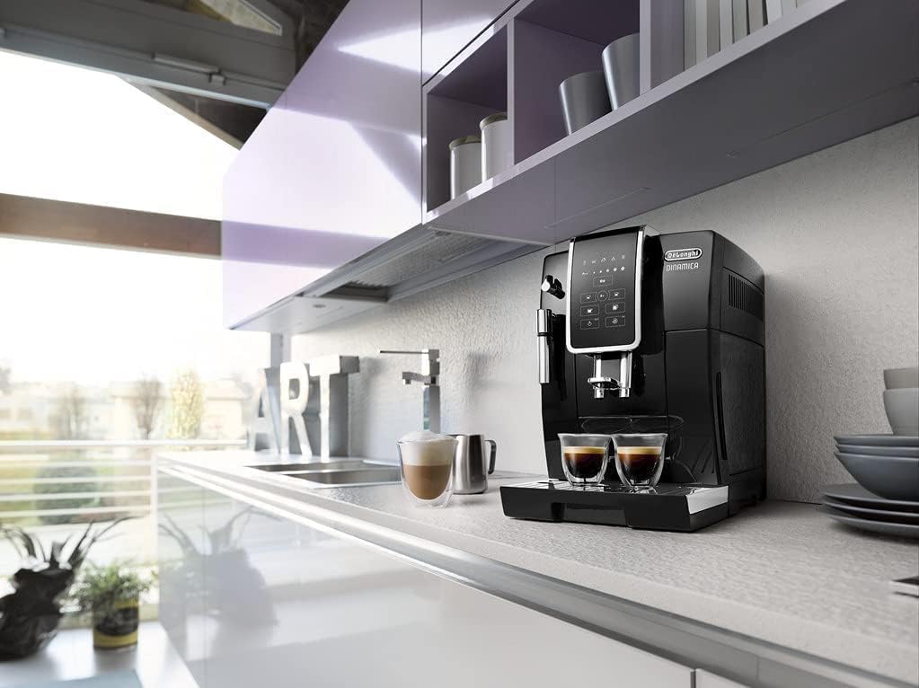 De'Longhi Dinamica Machine a Café Grain ECAM350.15.B, Machine Expresso et Cappucino, Noir