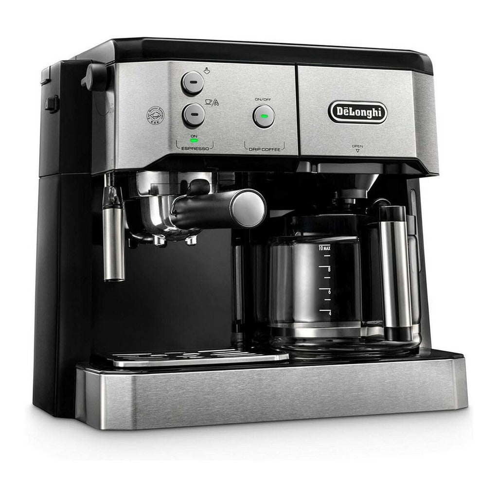 De'Longhi BCO421.S Machine à café 2-en-1, Noir, Métallique