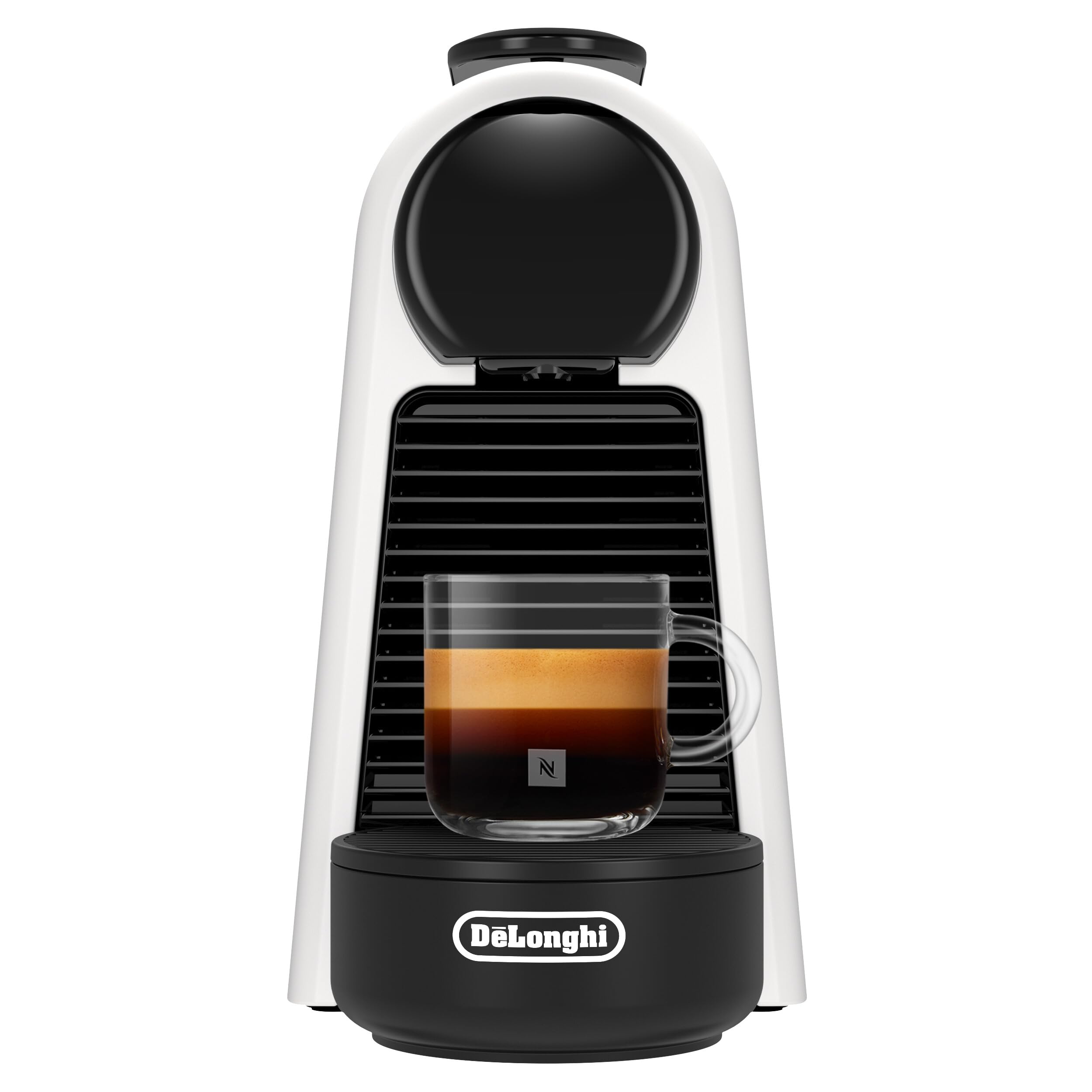 Essenza Mini Machine à café automatique, machine à capsules monotasse, kit de bienvenue inclus, design compact, pression 19 bars, blanc mat