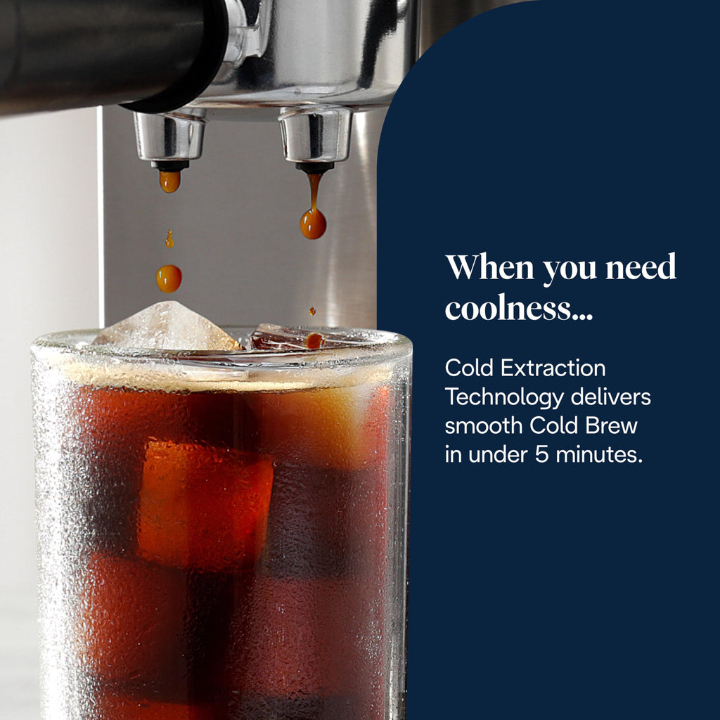 De'Longhi Dedica Duo EC890.M Barista Machine à café avec pompe, expresso et infusion à froid, machine à café manuelle avec tige à vapeur LatteArt, 15 cm de large, 2 expresso, écran tactile, tasse