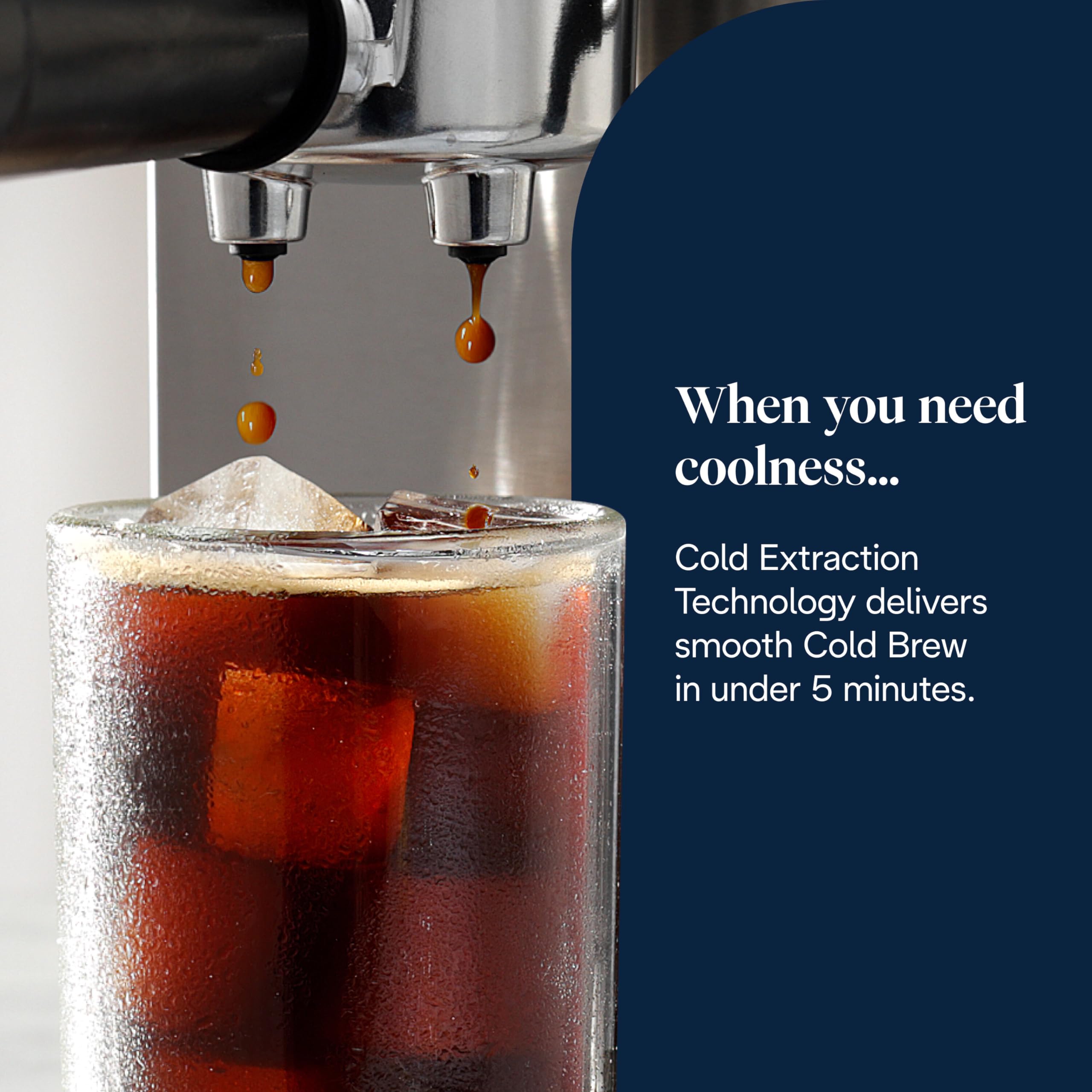 De'Longhi Dedica Duo EC890.M Barista Machine à café avec pompe, expresso et infusion à froid, machine à café manuelle avec tige à vapeur LatteArt, 15 cm de large, 2 expresso, écran tactile, tasse